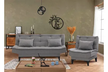 Lepinas Sofasæt - Grå - Møbler - Sofaer - Sofagrupper