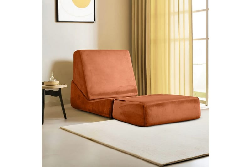 1-sædet sovesofa Dorielton Konverterbar Appelsin - Appelsin - Møbler - Sofaer - Sovesofaer
