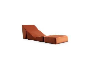 1-sædet sovesofa Dorielton Konverterbar Appelsin - Appelsin - Møbler - Sofaer - Sovesofaer
