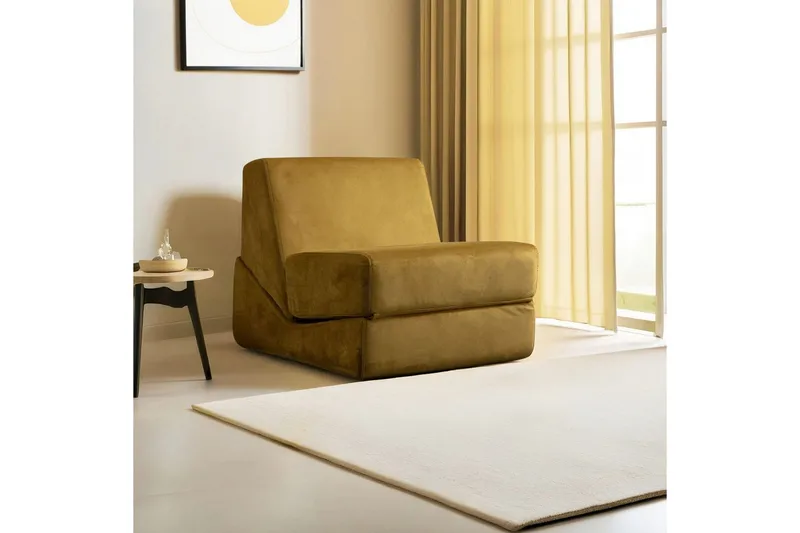 1-sædet sovesofa Dorielton Konverterbar Sennep - Sennep - Møbler - Sofaer - Sovesofaer