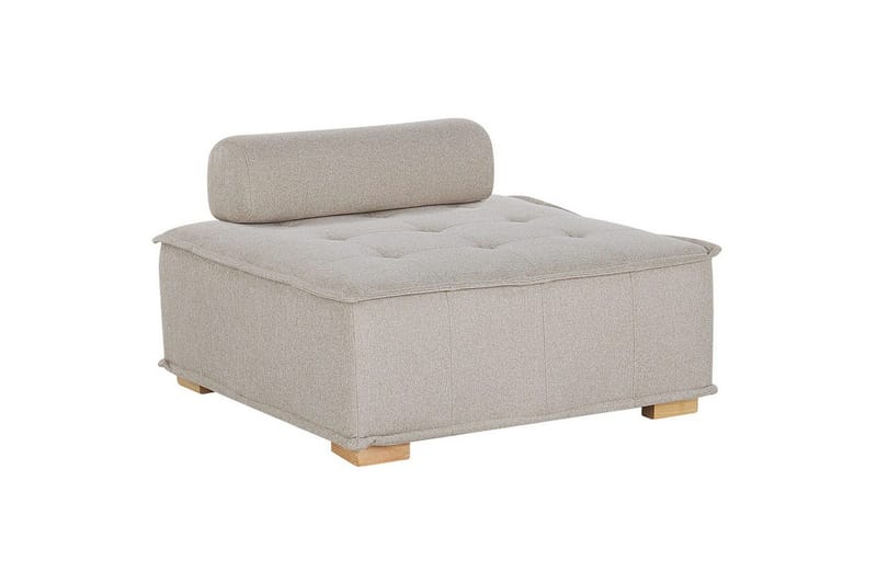 1-sitssoffa Beliani Tibro Beige, ljust trä Beige||Light colored wood - Møbler - Sofaer - Modulsofaer - Midtermodul