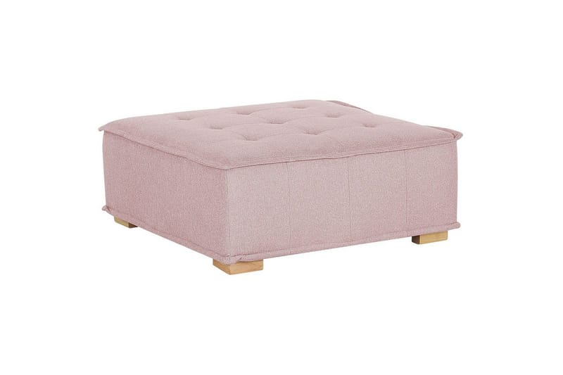 1-sitssoffa Beliani Tibro Beige, ljust trä Blush Pink||Light colored wood - Møbler - Sofaer - Modulsofaer - Midtermodul