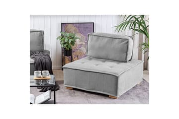 1-sitssoffa Beliani Tibro Beige, ljust trä Grey - Grå - Møbler - Sofaer - Modulsofaer - Midtermodul