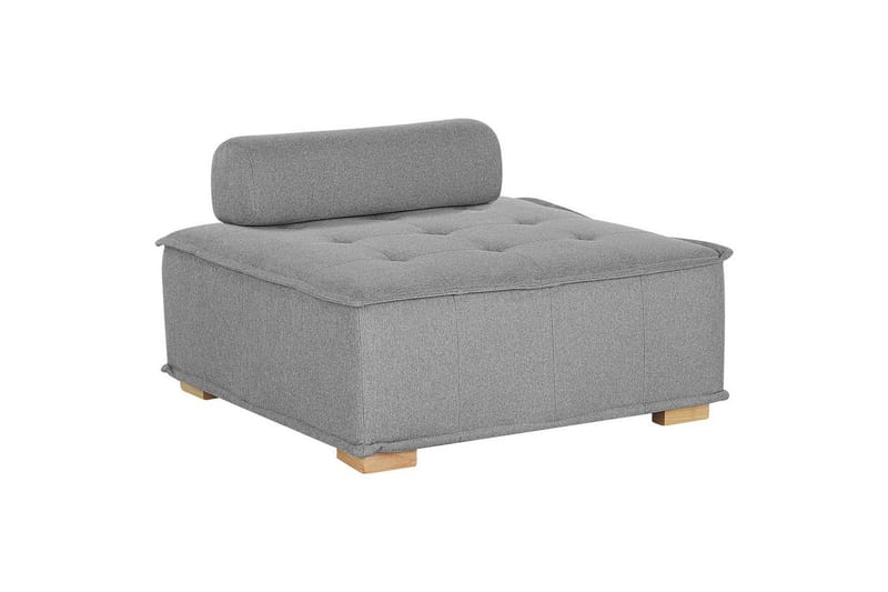 1-sitssoffa Beliani Tibro Beige, ljust trä NO_BRAND Grey - Grå - Møbler - Sofaer - Modulsofaer - Midtermodul