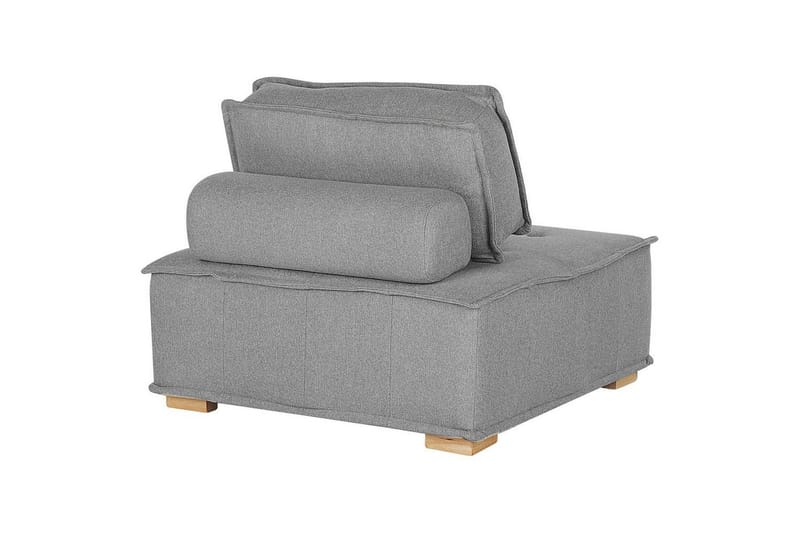 1-sitssoffa Beliani Tibro Beige, ljust trä NO_BRAND Grey - Grå - Møbler - Sofaer - Modulsofaer - Midtermodul