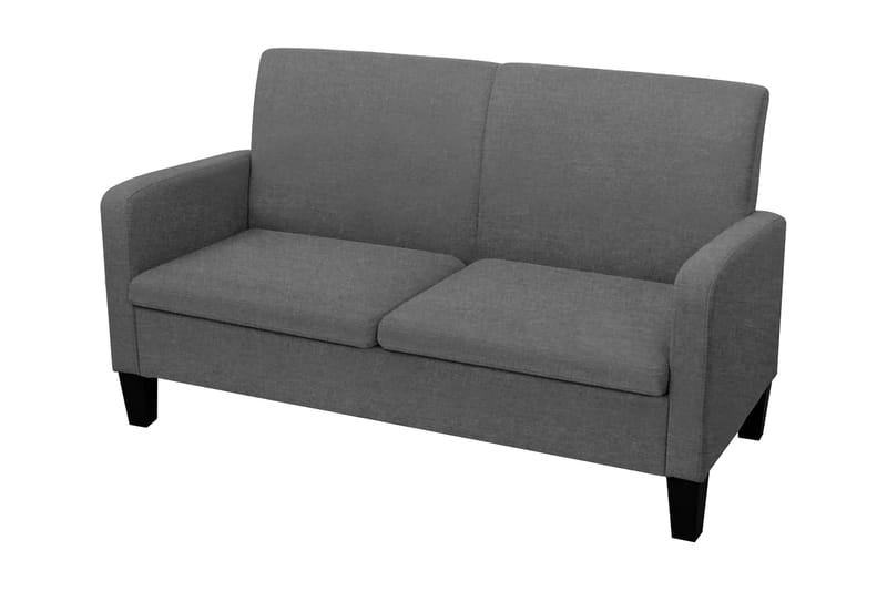 2-Personers Sofa 135 X 65 X 76 Cm Mørkegrå - Grå - Møbler - Sofaer - 2 personers sofa