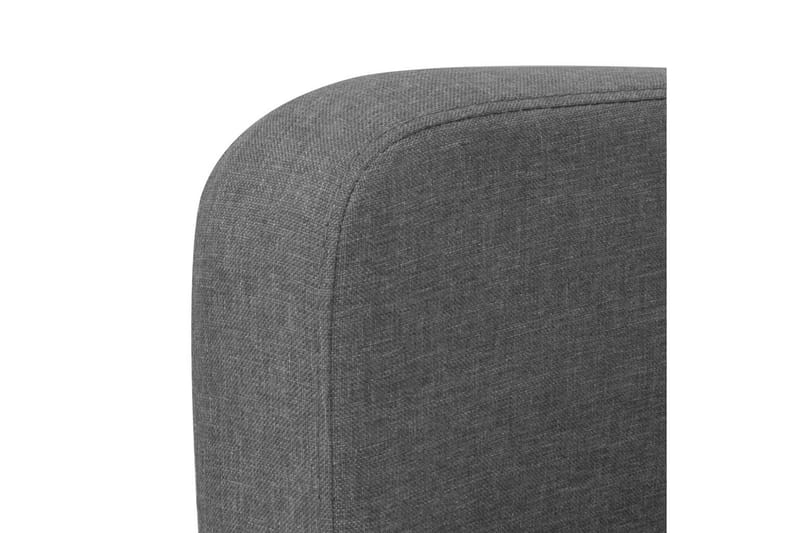 2-Personers Sofa 135 X 65 X 76 Cm Mørkegrå - Grå - Møbler - Sofaer - 2 personers sofa