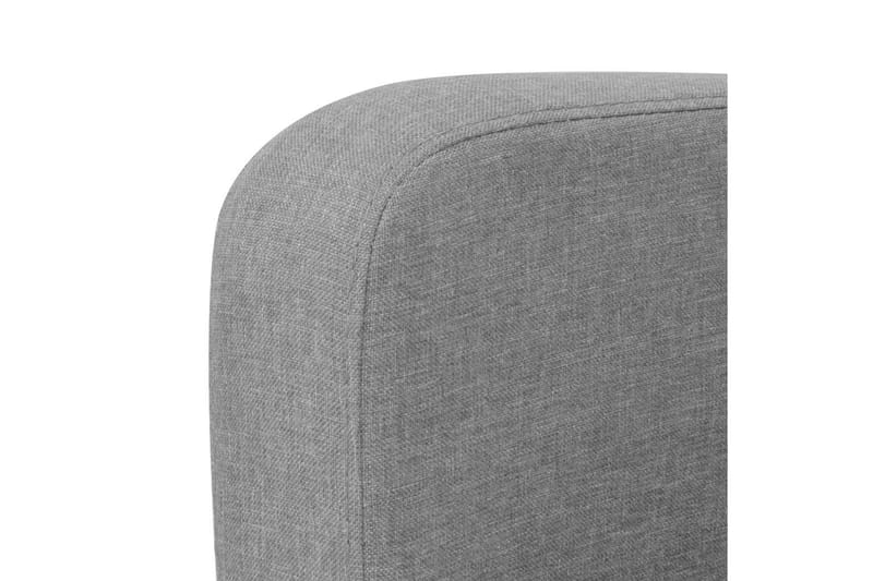 2-Personers Sofa 135 X 65 X 76 Cm Lysegrå - Grå - Møbler - Sofaer - 2 personers sofa