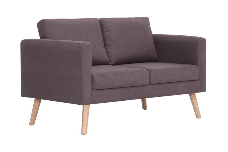 2-Personers Sofa I Stof Gråbrun - Brun - Møbler - Sofaer - 2 personers sofa