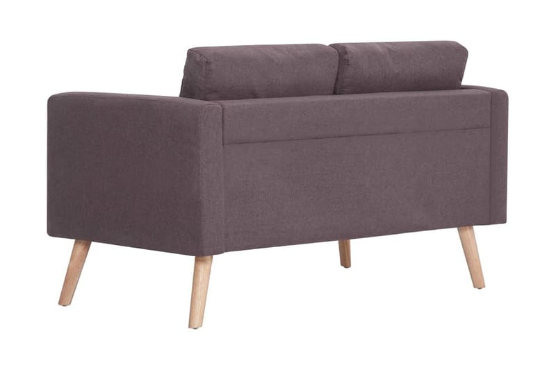 2-Personers Sofa I Stof Gråbrun - Brun - Møbler - Sofaer - 2 personers sofa
