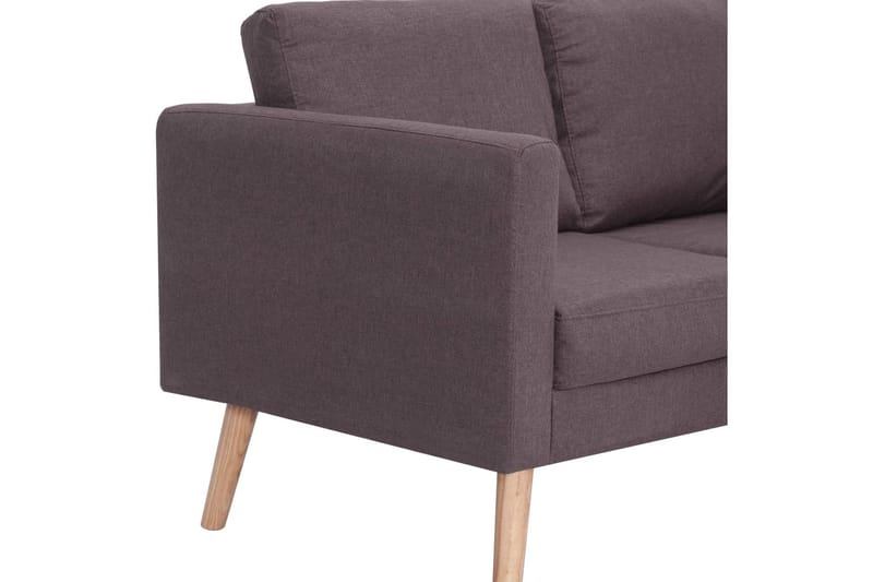 2-Personers Sofa I Stof Gråbrun - Brun - Møbler - Sofaer - 2 personers sofa