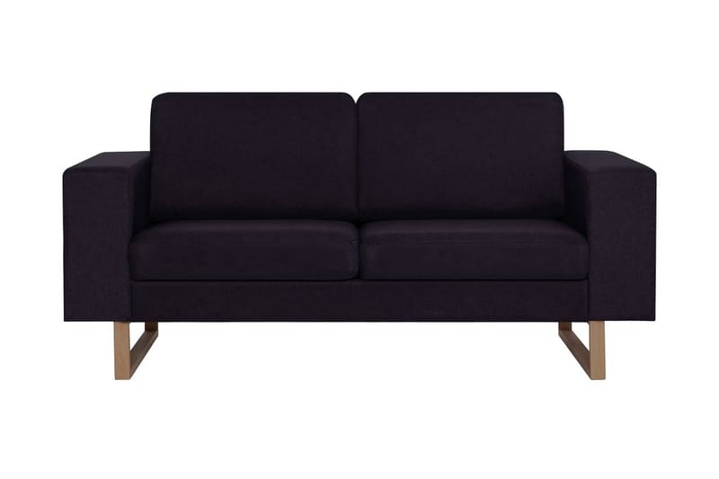 2-Personers Sofa I Stof Sort - Sort - 2 personers sofa