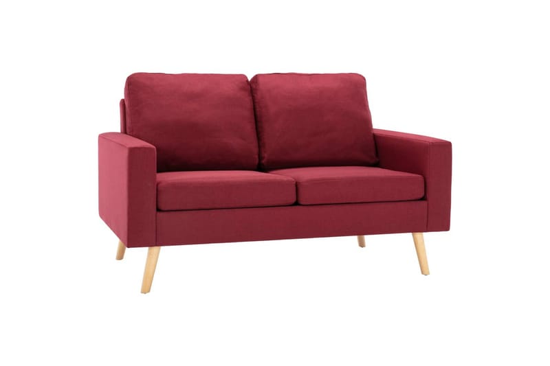 2-Personers Sofa Stof Vinrød - Møbler - Sofaer - 2 personers sofa