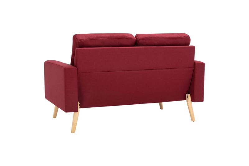 2-Personers Sofa Stof Vinrød - Møbler - Sofaer - 2 personers sofa