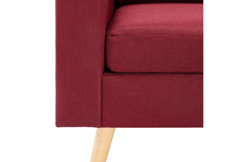 2-Personers Sofa Stof Vinrød - Møbler - Sofaer - 2 personers sofa