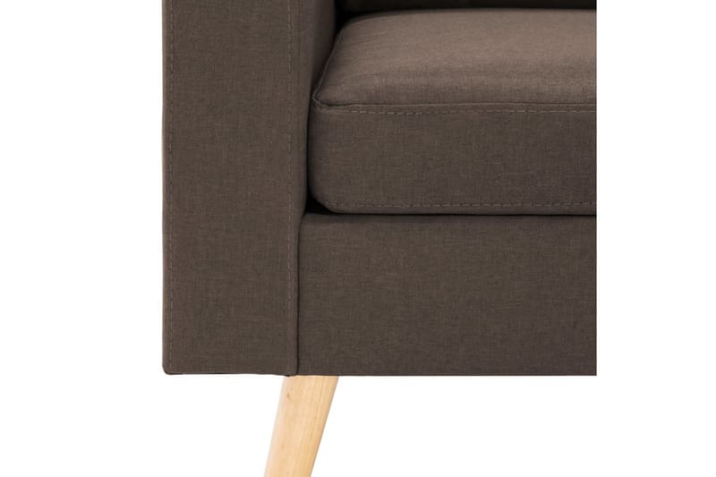 2-Personers Sofa Stof Brun - Møbler - Sofaer - 2 personers sofa
