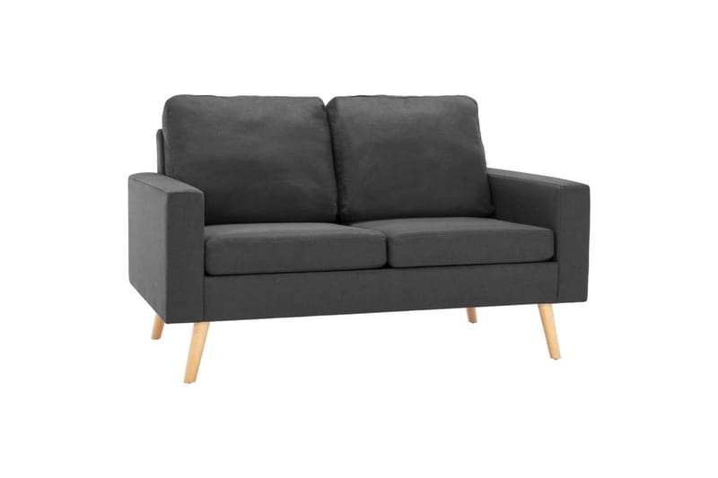 2-Personers Sofa Stof Mørkegrå - Møbler - Sofaer - 2 personers sofa