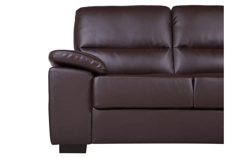 Adlyn Sofa 2-pers. Kunstlæder - Brun - 2 personers sofa