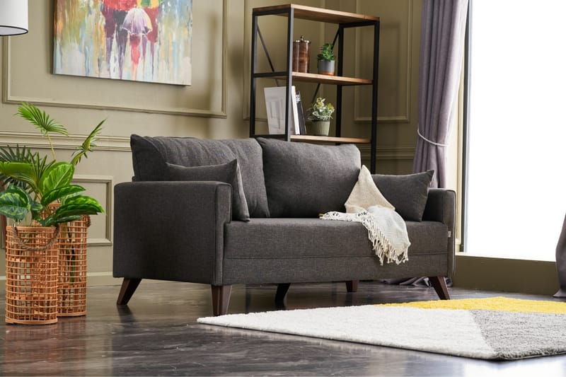 Antigua 2-personers Sofa - Antracit/Natur - Møbler - Sofaer - 2 personers sofa