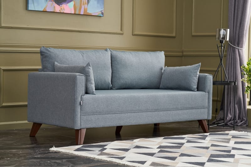 Antigua 2-personers Sofa - Blå/Natur - Møbler - Sofaer - 2 personers sofa