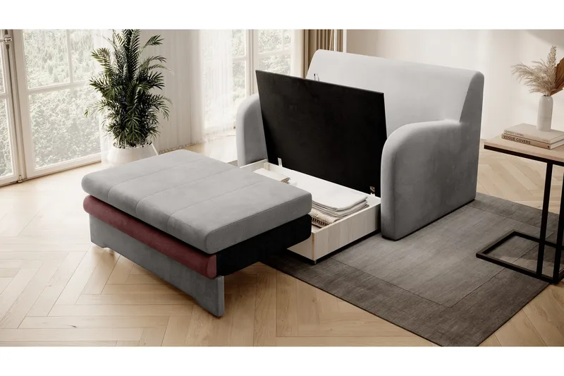 Ario Sofa 2-Pers. - Grå - Møbler - Sofaer - Sovesofaer - 2 personers sovesofa