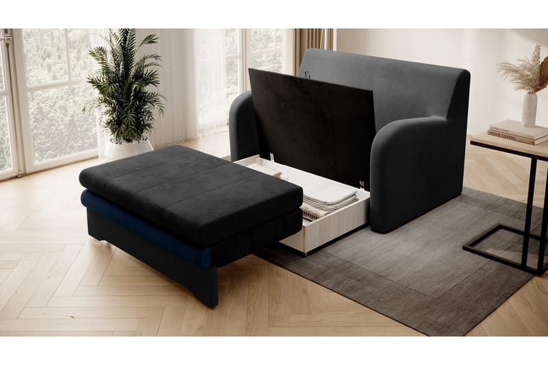 Ario Sofa 2-Pers. - Sort - Møbler - Sofaer - Sovesofaer - 2 personers sovesofa