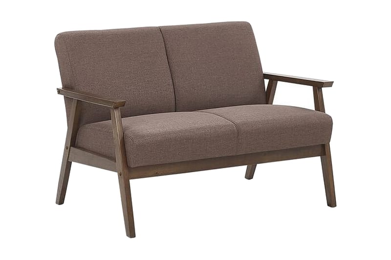 Asnes 2-Pers. Sofa - Brun - 2 personers sofa