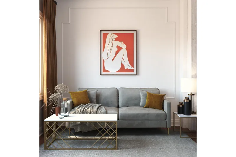 Avksenti Sofa - Grå - Møbler - Sofaer - 2 personers sofa