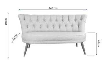 Barnello 2-Pers. Sofa - Rød - Møbler - Sofaer - 2 personers sofa