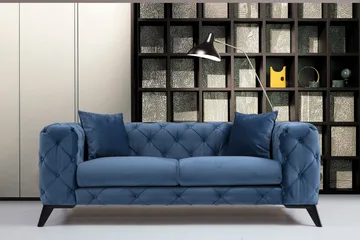Beachport 2-personers Sofa - Blå/Sort - Møbler - Sofaer - 2 personers sofa