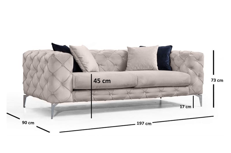 Beachport Sofa 2-Pers. - Beige - 2 personers sofa