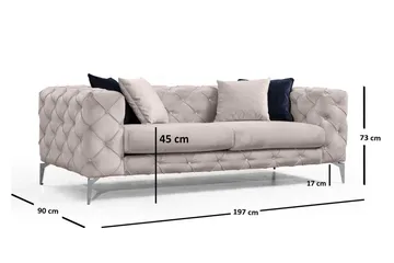 Beachport Sofa 2-Pers. - Beige - Møbler - Sofaer - 2 personers sofa