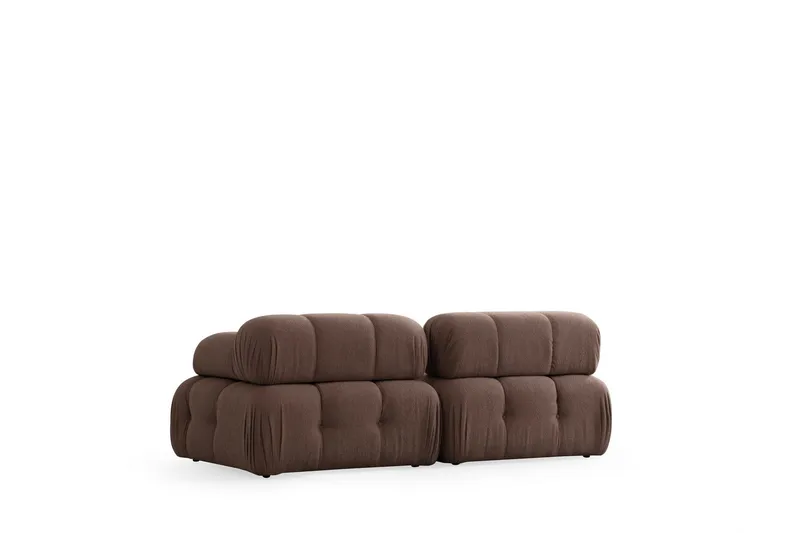 Belgin Boblende Sofa 2-sæders - Cappuccino - Møbler - Sofaer - Modulsofaer - Komplet modulsofa