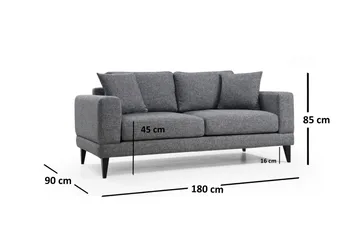 Bitanya 2-Pers. Sofa - Grå - Møbler - Sofaer - 2 personers sofa