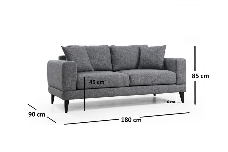 Bitanya 2-Pers. Sofa - Grå - Møbler - Sofaer - 2 personers sofa