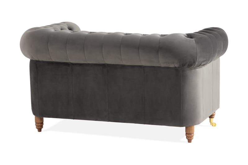 Chesterfield Deluxe 2-pers Sofa - Grå - Møbler - Sofaer - 2 personers sofa