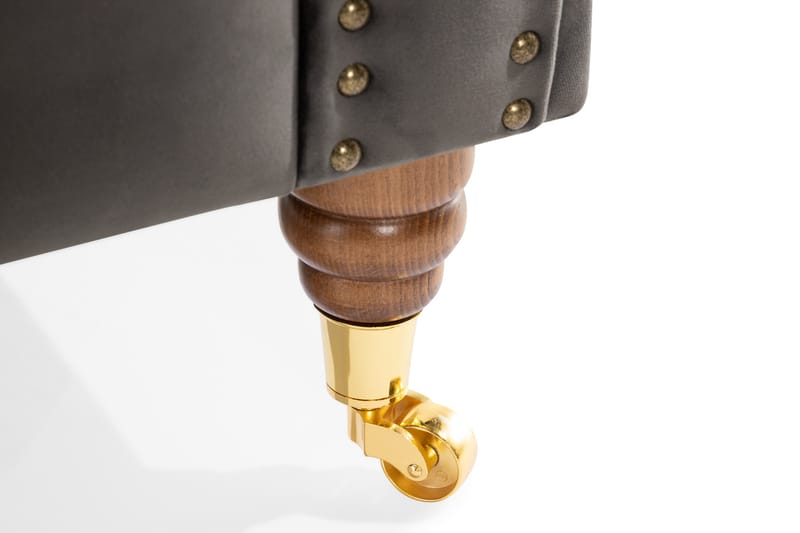 Chesterfield Deluxe 2-pers Sofa - Grå - Møbler - Sofaer - 2 personers sofa