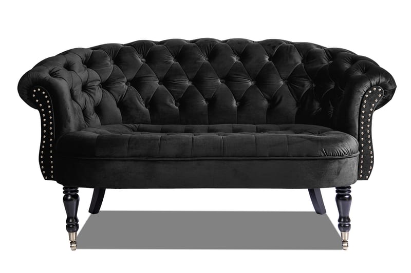 Chesterfield Ludovic Sofa 2-personers - Sort - Møbler - Sofaer - 2 personers sofa