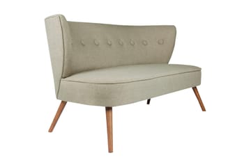 Clivocast Dyb 2-personers Sofa i Stof med Træben - Grå - Møbler - Sofaer - 2 personers sofa