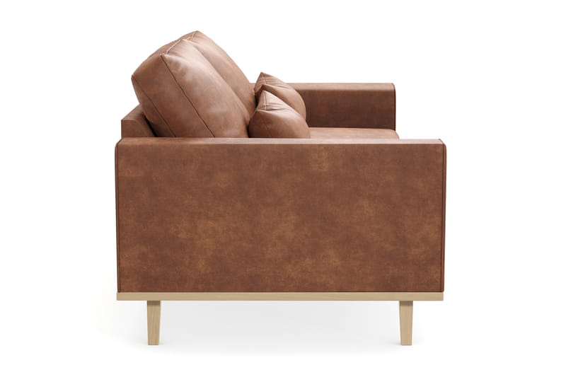 Copenhagen 2-personers Sofa i Kunstlæder - Brun - Møbler - Sofaer - 2 personers sofa