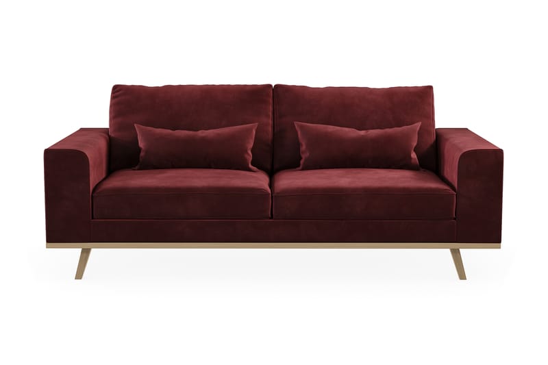 Copenhagen 2-pers Sofa - Rød - 2 personers sofa