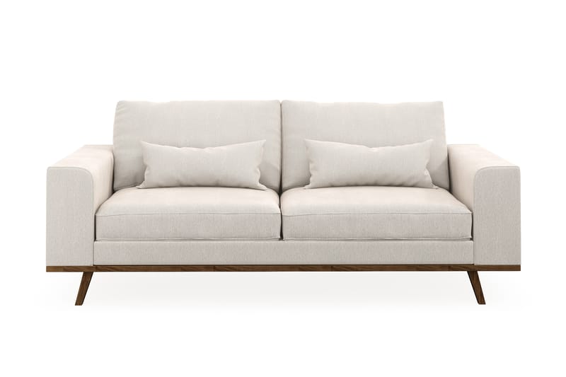 Copenhagen 2-personers Fløjlssofa - Cremehvid - Møbler - Sofaer - 2 personers sofa