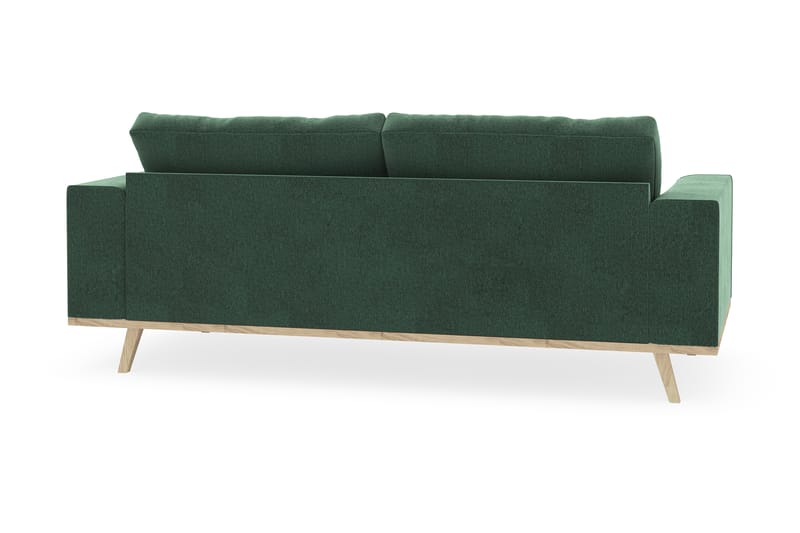 Copenhagen 2-personers Fløjlssofa - Mørkegrøn - Møbler - Sofaer - 2 personers sofa