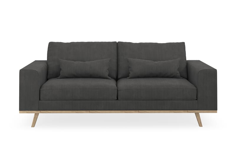 Copenhagen 2-personers Manchestersofa - Mørkegrå - Møbler - Sofaer - 2 personers sofa