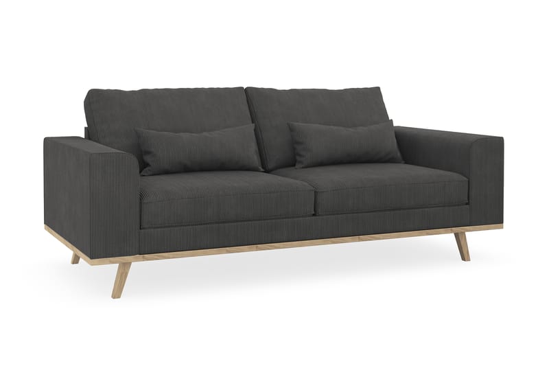Copenhagen 2-personers Manchestersofa - Mørkegrå - Møbler - Sofaer - 2 personers sofa