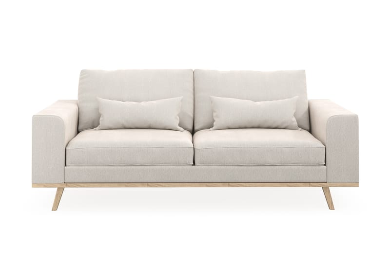 Copenhagen 2-personers Fløjlssofa - Cremehvid - Møbler - Sofaer - 2 personers sofa