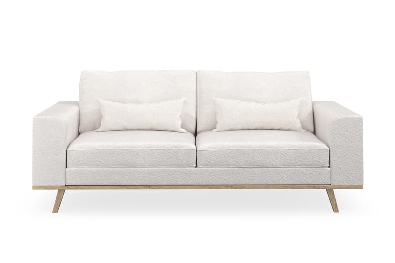 Copenhagen 2-personers Sofa i Bouclé - Hvid - Møbler - Sofaer - 2 personers sofa