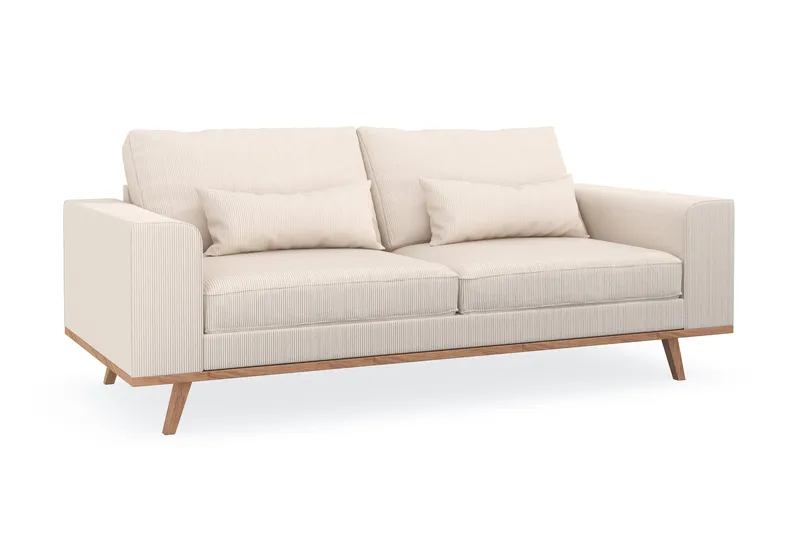 Copenhagen 2-personers Manchestersofa - Beige - Møbler - Sofaer - 2 personers sofa