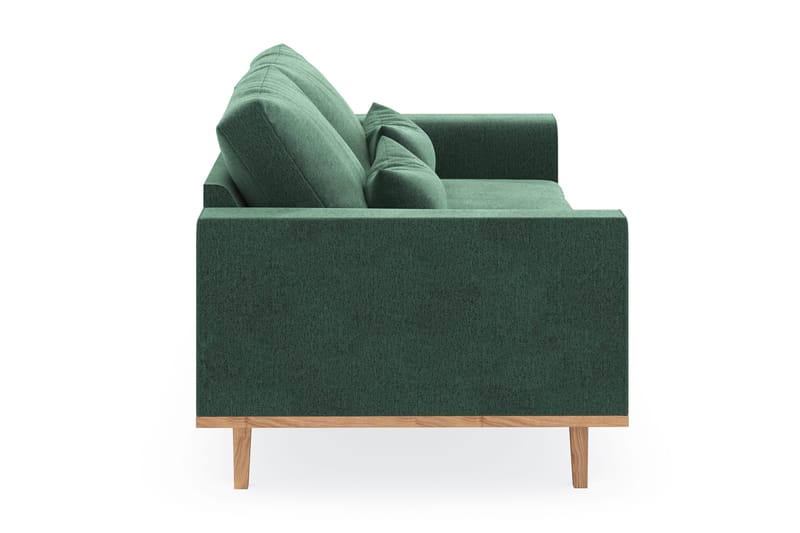 Copenhagen 2-personers Fløjlssofa - Mørkegrøn - Møbler - Sofaer - 2 personers sofa