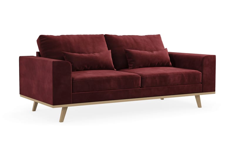 Copenhagen 2-personers Fløjlssofa - Lilla - Møbler - Sofaer - 2 personers sofa